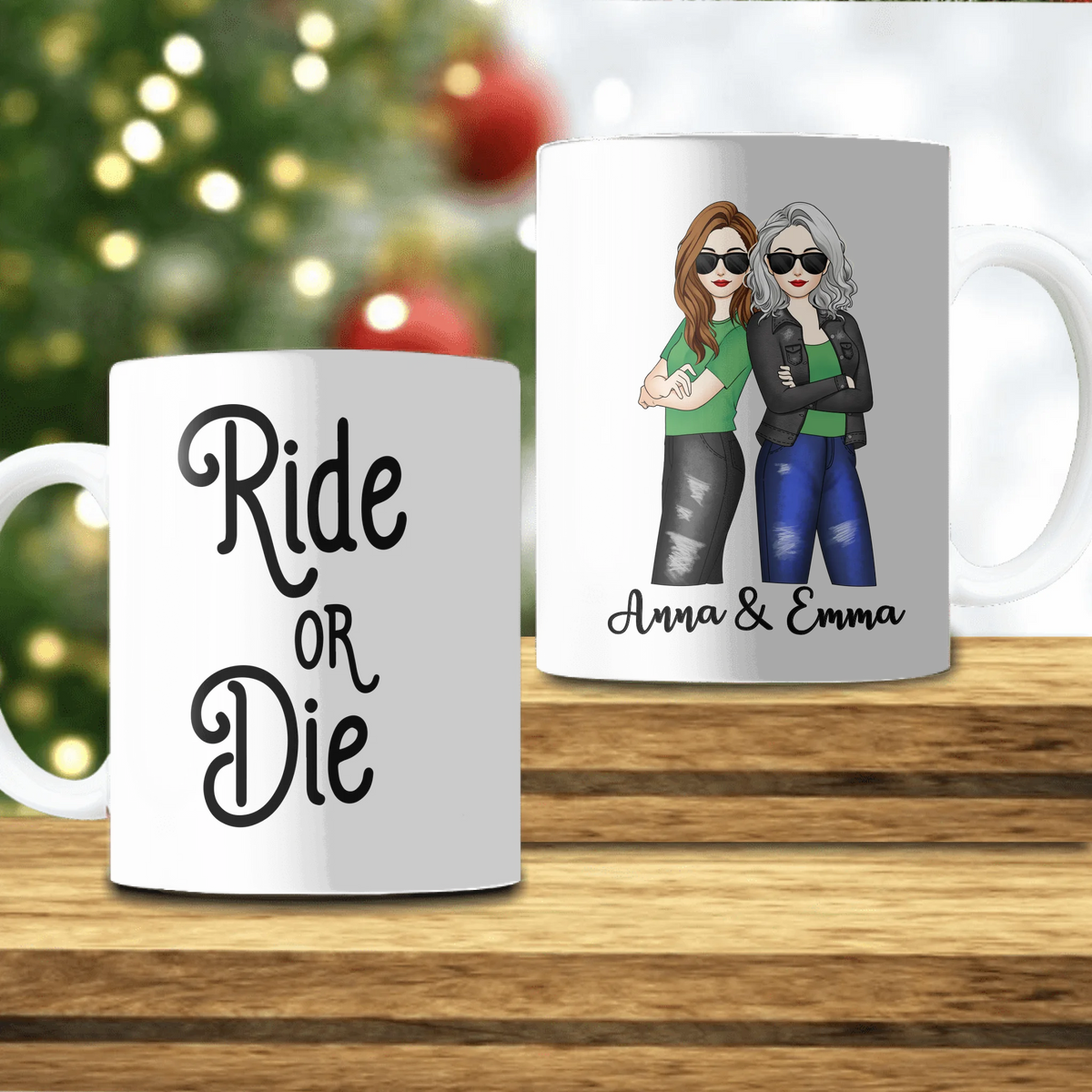 Ride Or Die  - Personalized Mug, Gifts For Best Friend, Gift Idea Custom Coffee Mug