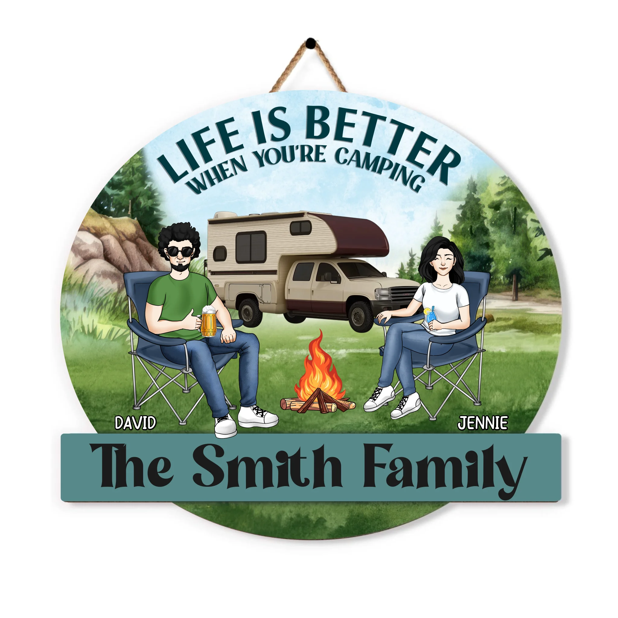 Life Is Better In The Woods Adventure Tour Funny Quotes T-shirt Design For Camping Lover | Premium Vector