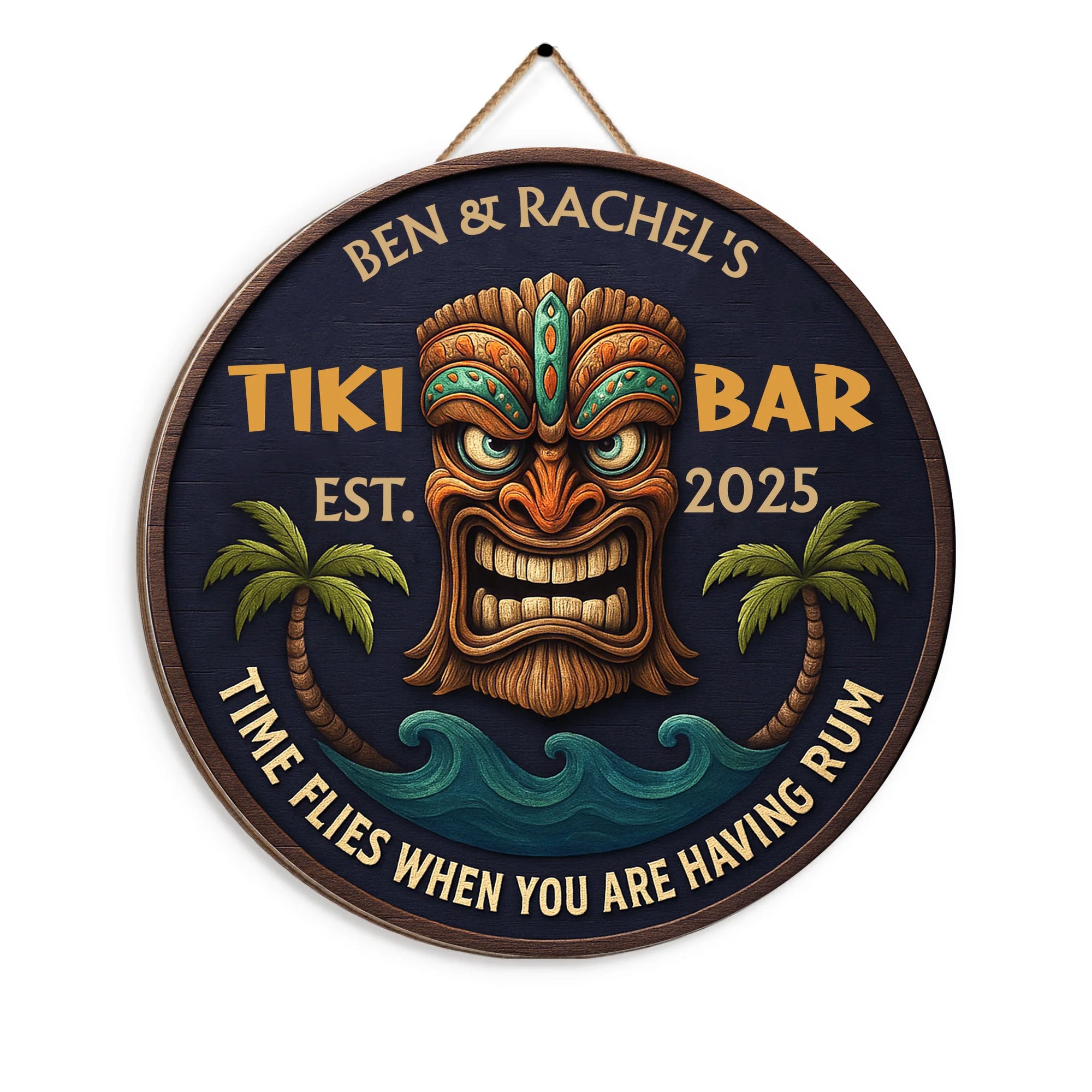 Pool & Patio Round Sign mk 4