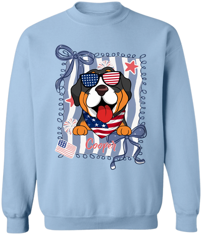 4th of July Custom Dog - Personalized T-shirt, Custom Gift for Dog Lover, Independence Day Gift