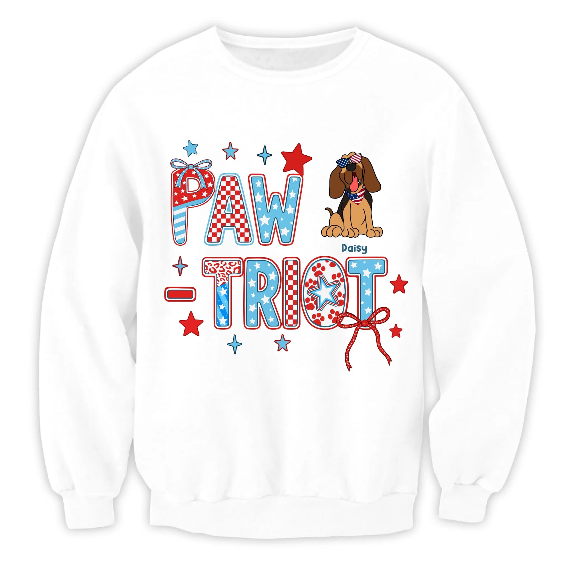 4th of July Pawtriot - Personalized Tshirt, Independence Day Tshirt, Gift For Pet Lover