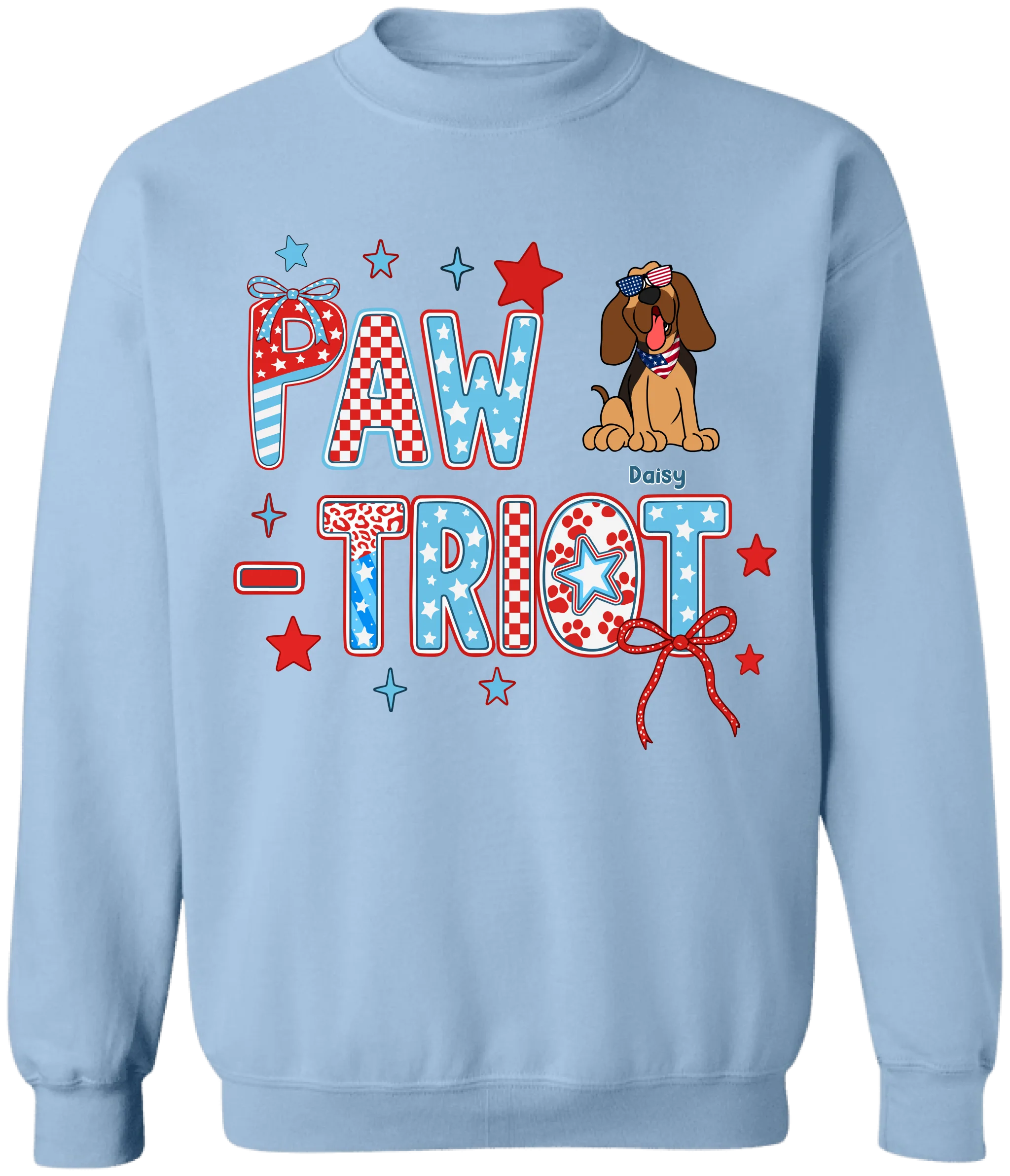 4th of July Pawtriot - Personalized Tshirt, Independence Day Tshirt, Gift For Pet Lover