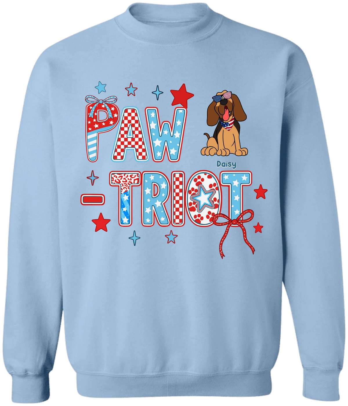 4th of July Pawtriot - Personalized Tshirt, Independence Day Tshirt, Gift For Pet Lover
