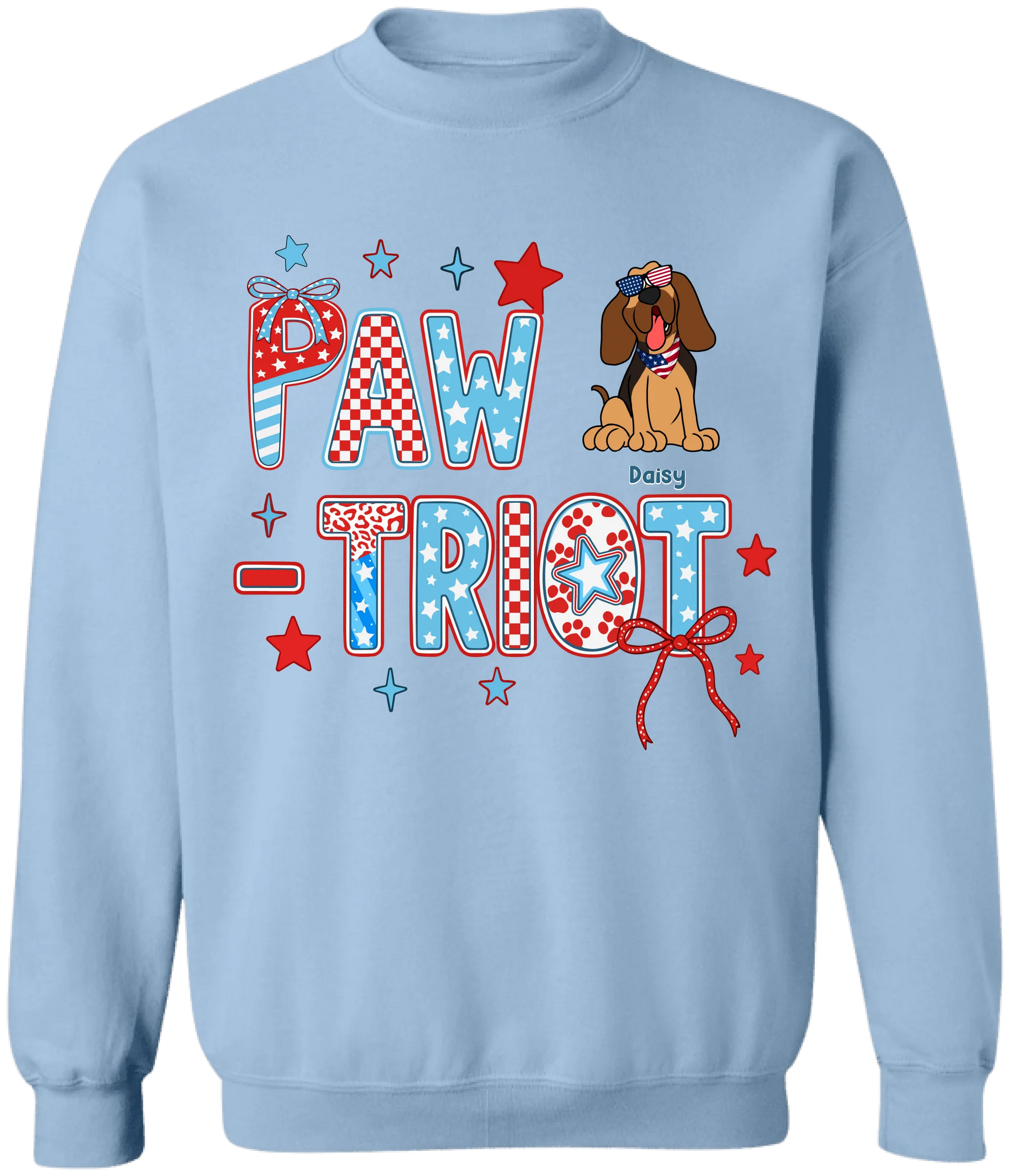 4th of July Pawtriot - Personalized Tshirt, Independence Day Tshirt, Gift For Pet Lover