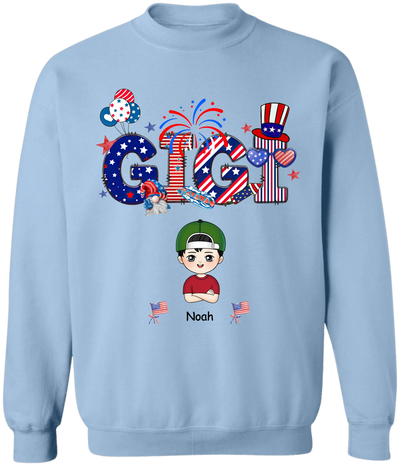 Patriotic 4th Of July - Personalized T-Shirt, Gift For Mom/ Grandma, 4th Of July