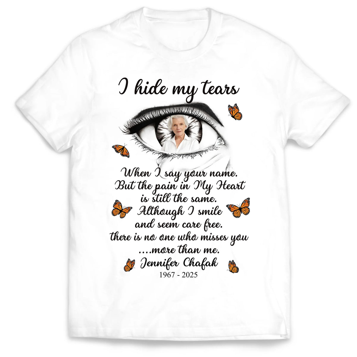 There Is No One Who Misses You More Than Me - Personalized T-Shirt, Memorial Gift