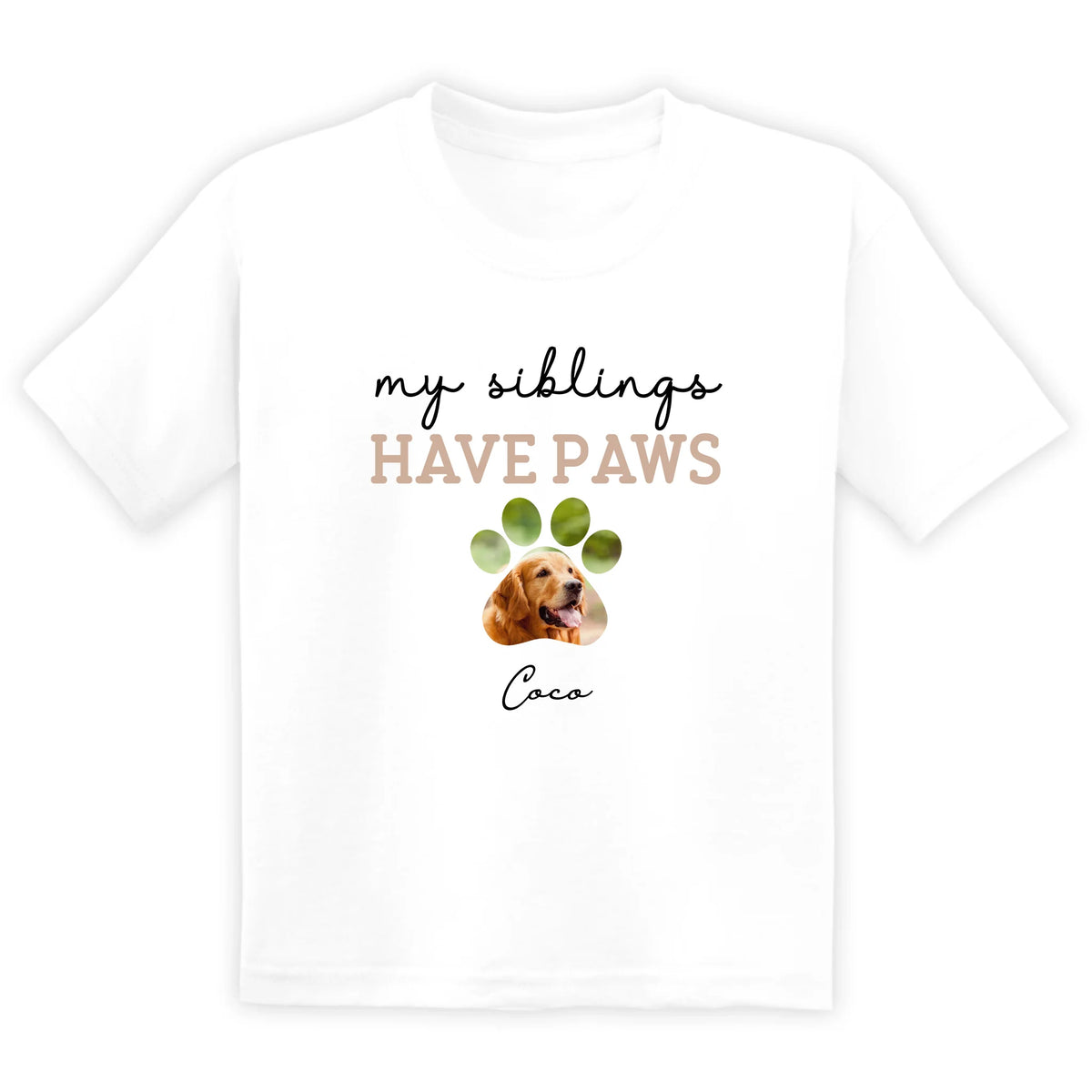 My Siblings Have Paws - Personalized Baby Onesie, Gift For Dog Lover