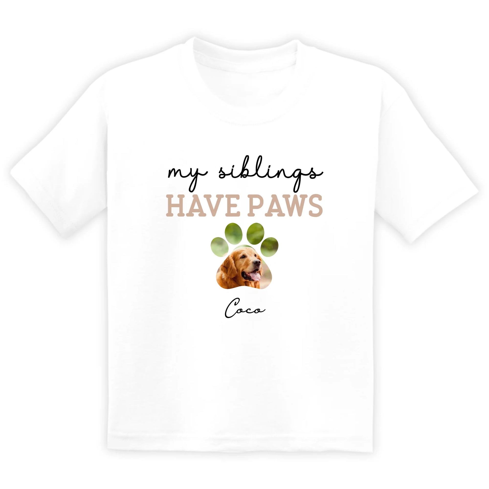 My Siblings Have Paws - Personalized Baby Onesie, Gift For Dog Lover