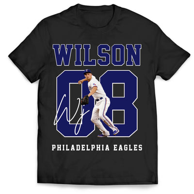 Custom Name and Number Baseball Player - Personalized Tshirt, Shirt For Baseball Fan, Gift For Baseball Player