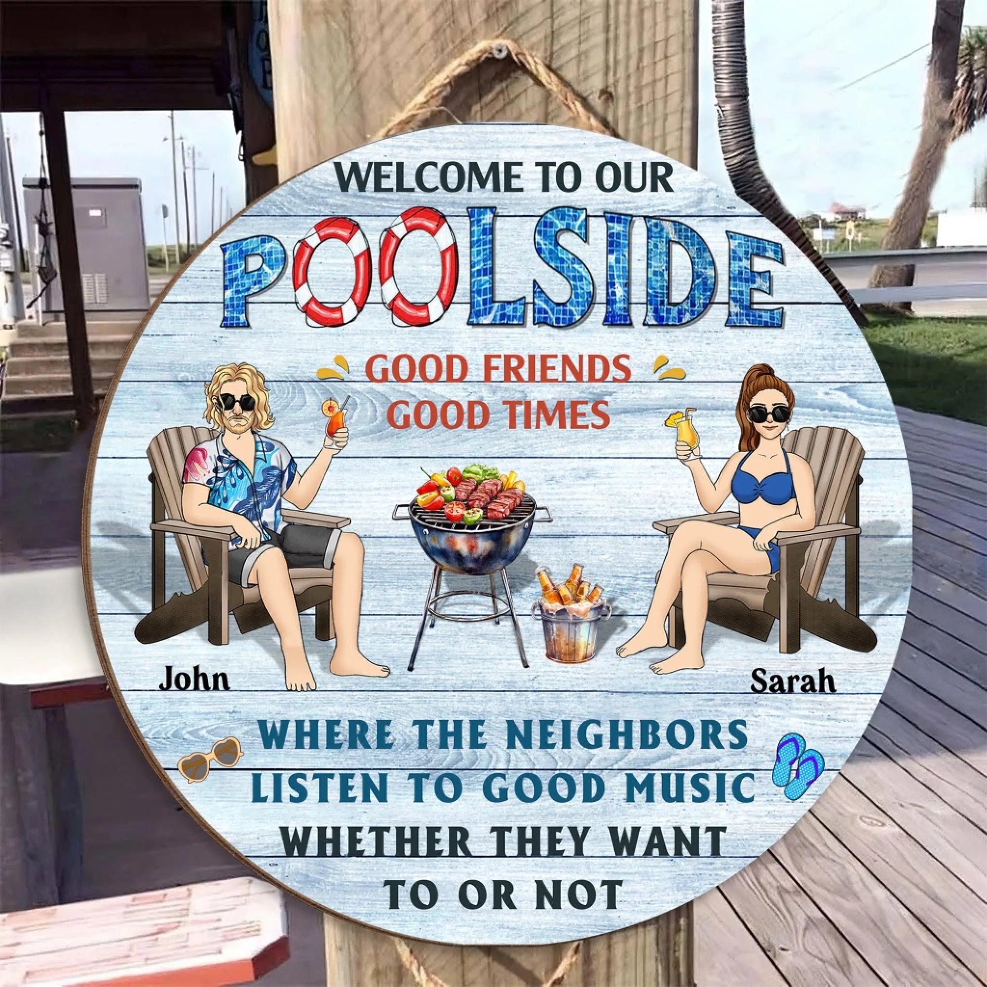 Welcome To Our Poolside mk 2