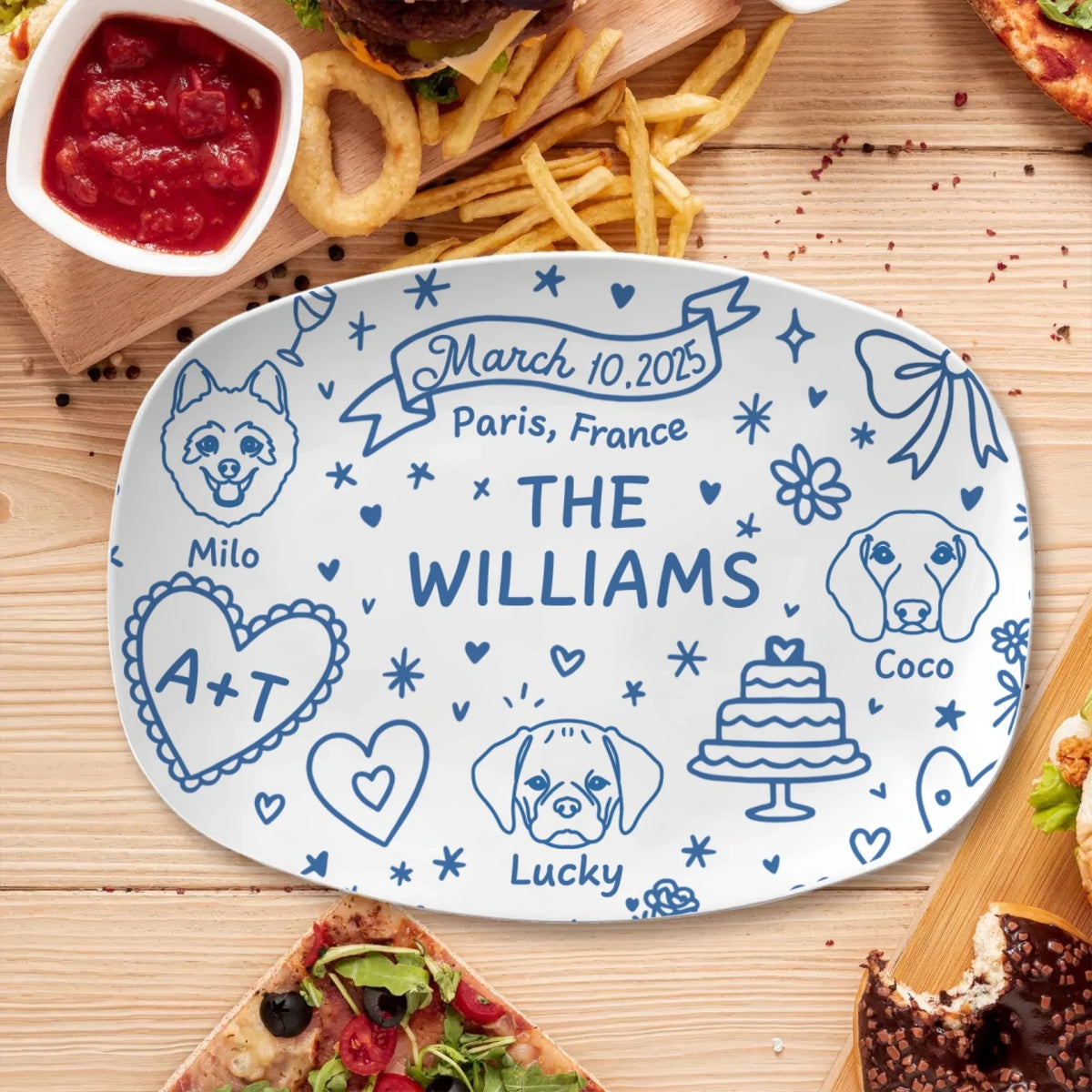 Couple Gifts, Wedding Gift For Couples - Personalized Platter, Funny Gift