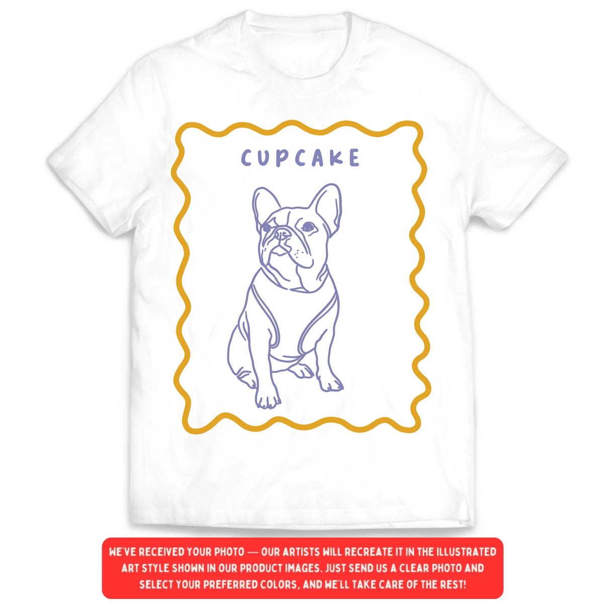 Retro Pet Portrait - Personalized T-Shirt, Gift for Pet Owner, Dog/Cat Lovers Gift, Pet Summer Vibes Tee