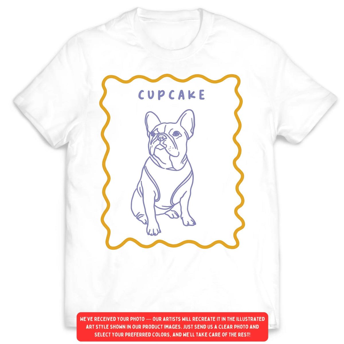 Retro Pet Portrait - Personalized T-Shirt, Gift for Pet Owner, Dog/Cat Lovers Gift, Pet Summer Vibes Tee
