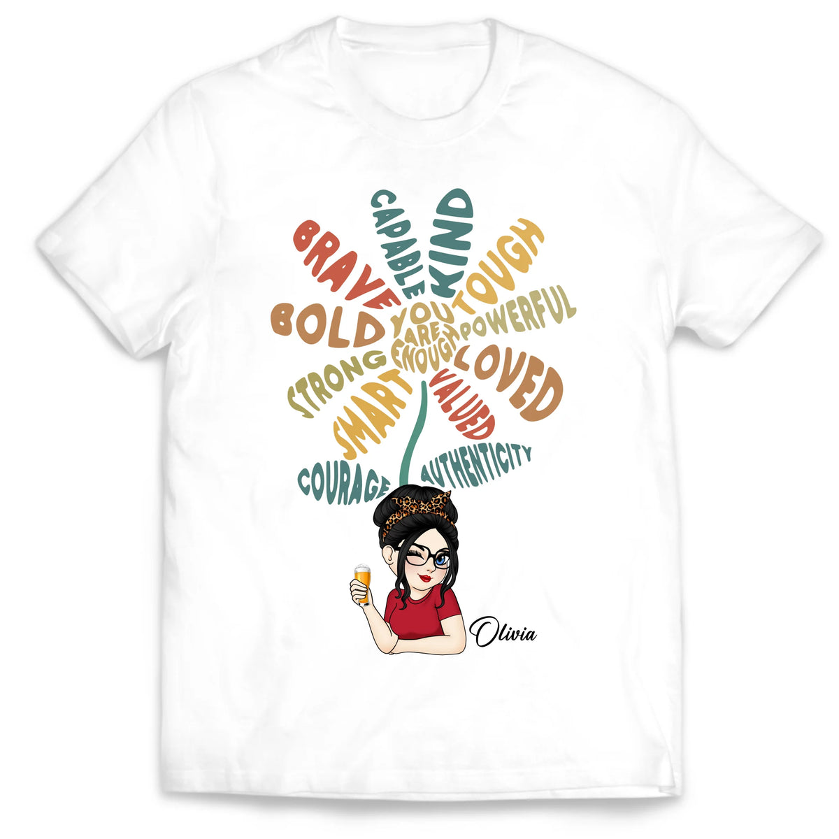 Girl Inspirational - Personalized T-Shirt, Gift For Girl, Inspirational Shirt