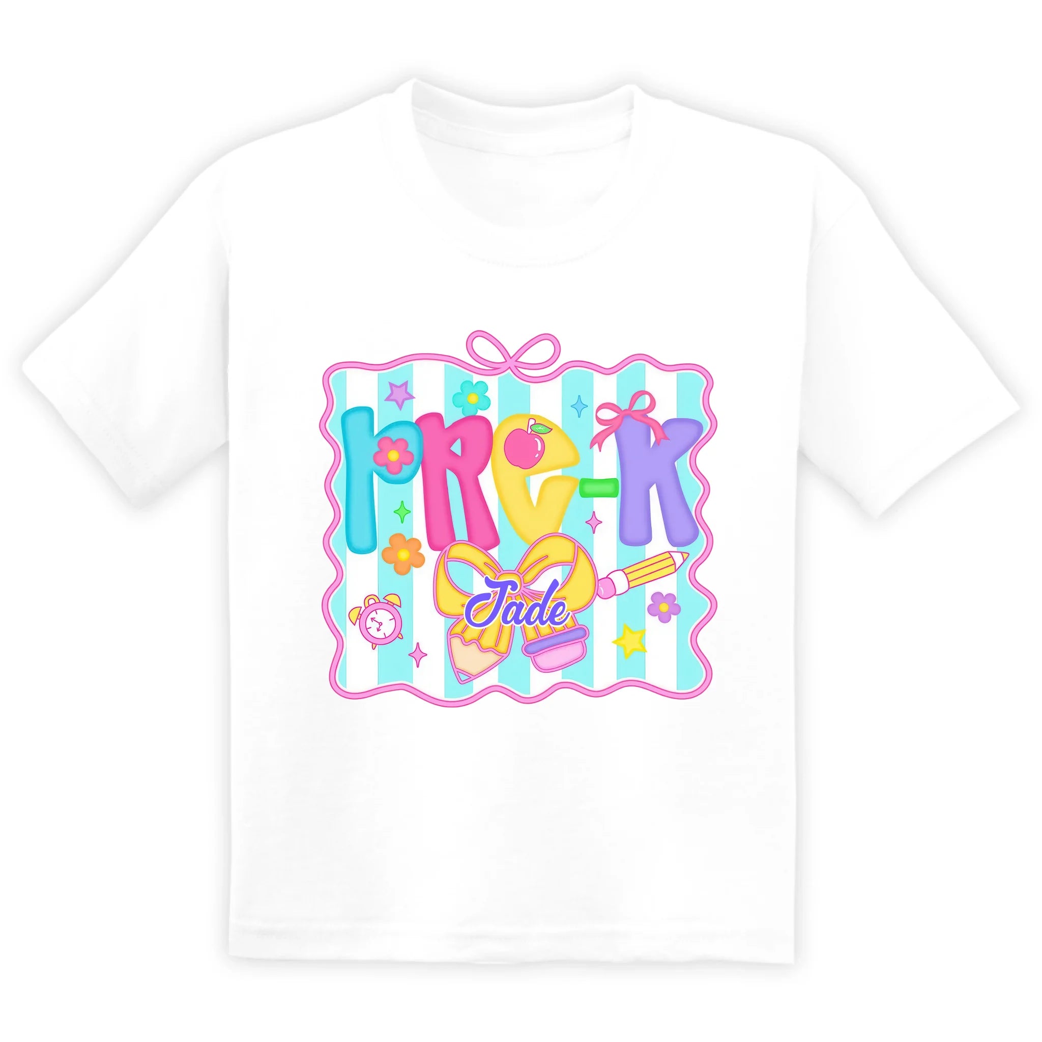 Conquete First Day of School Shirt - Personalized Tshirt, Gift For Back To School, Shirt For Daughter/Grandaughter/Niece