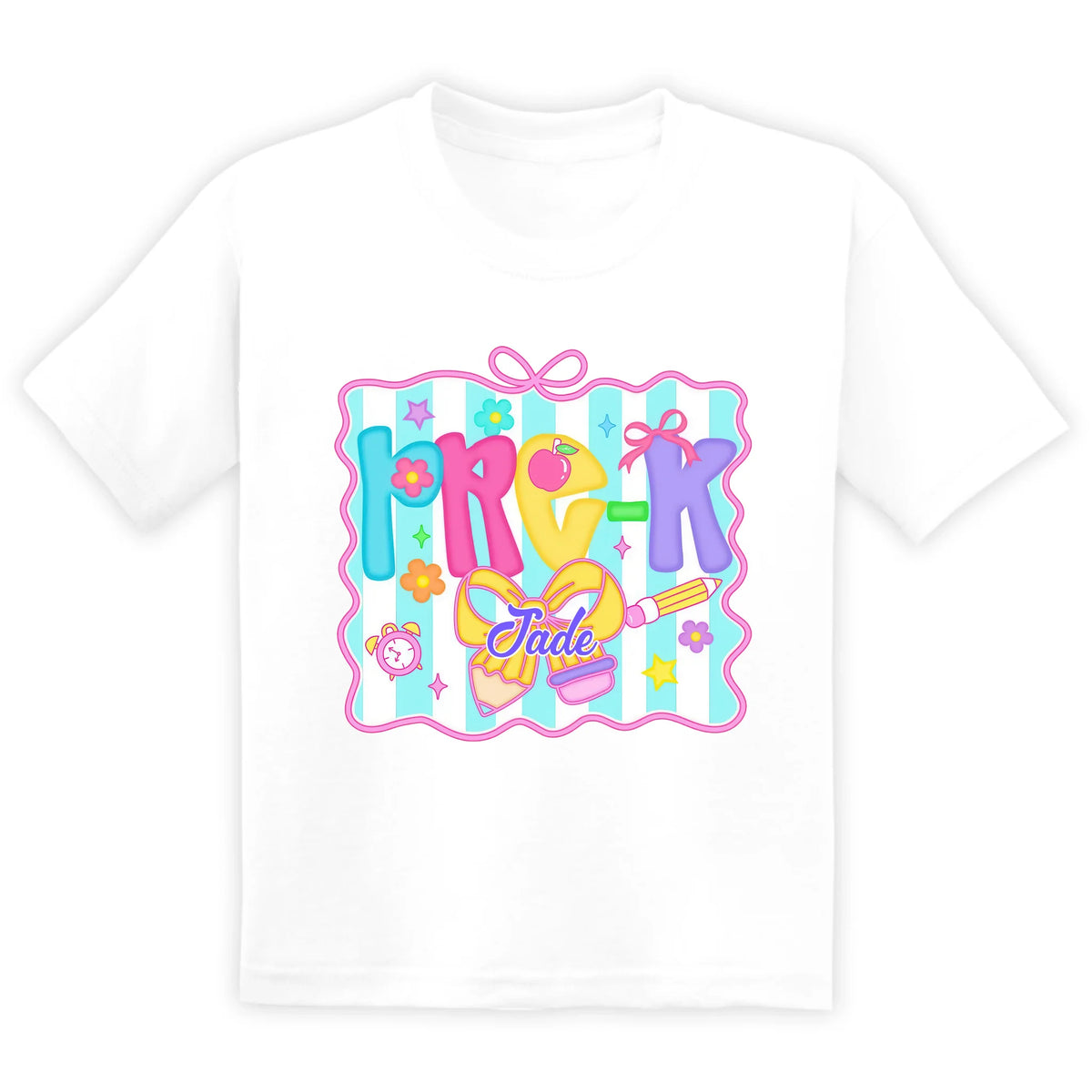 Conquete First Day of School Shirt - Personalized Tshirt, Gift For Back To School, Shirt For Daughter/Grandaughter/Niece