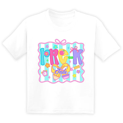 Conquete First Day of School Shirt - Personalized Tshirt, Gift For Back To School, Shirt For Daughter/Grandaughter/Niece