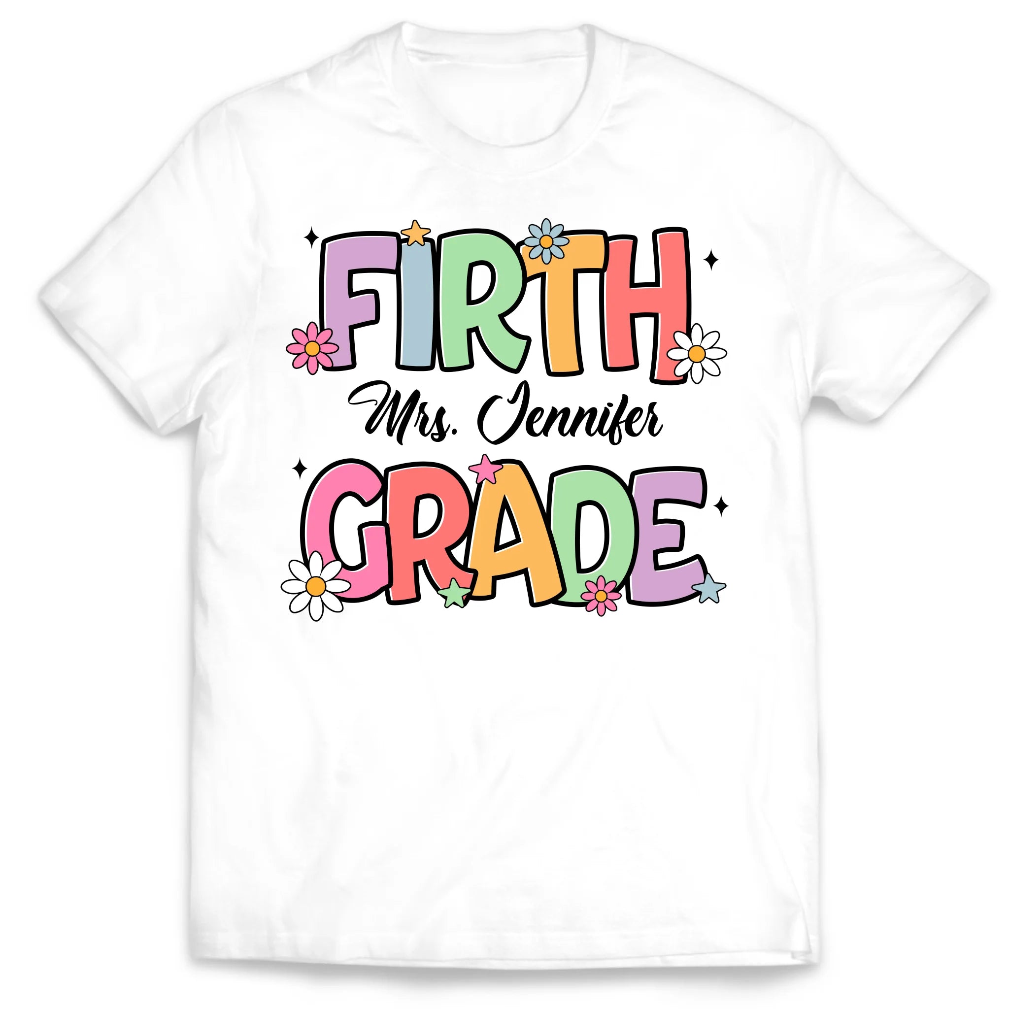 Preppy First Day Of School Shirt - Personalized Shirt, Custom Teacher Shirt, Gift For Back To School