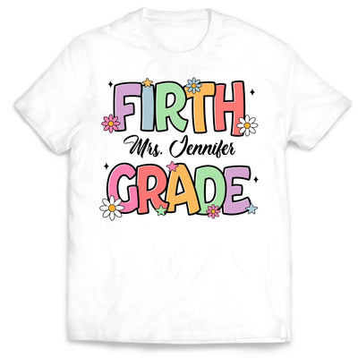 Preppy First Day Of School Shirt - Personalized Shirt, Custom Teacher Shirt, Gift For Back To School