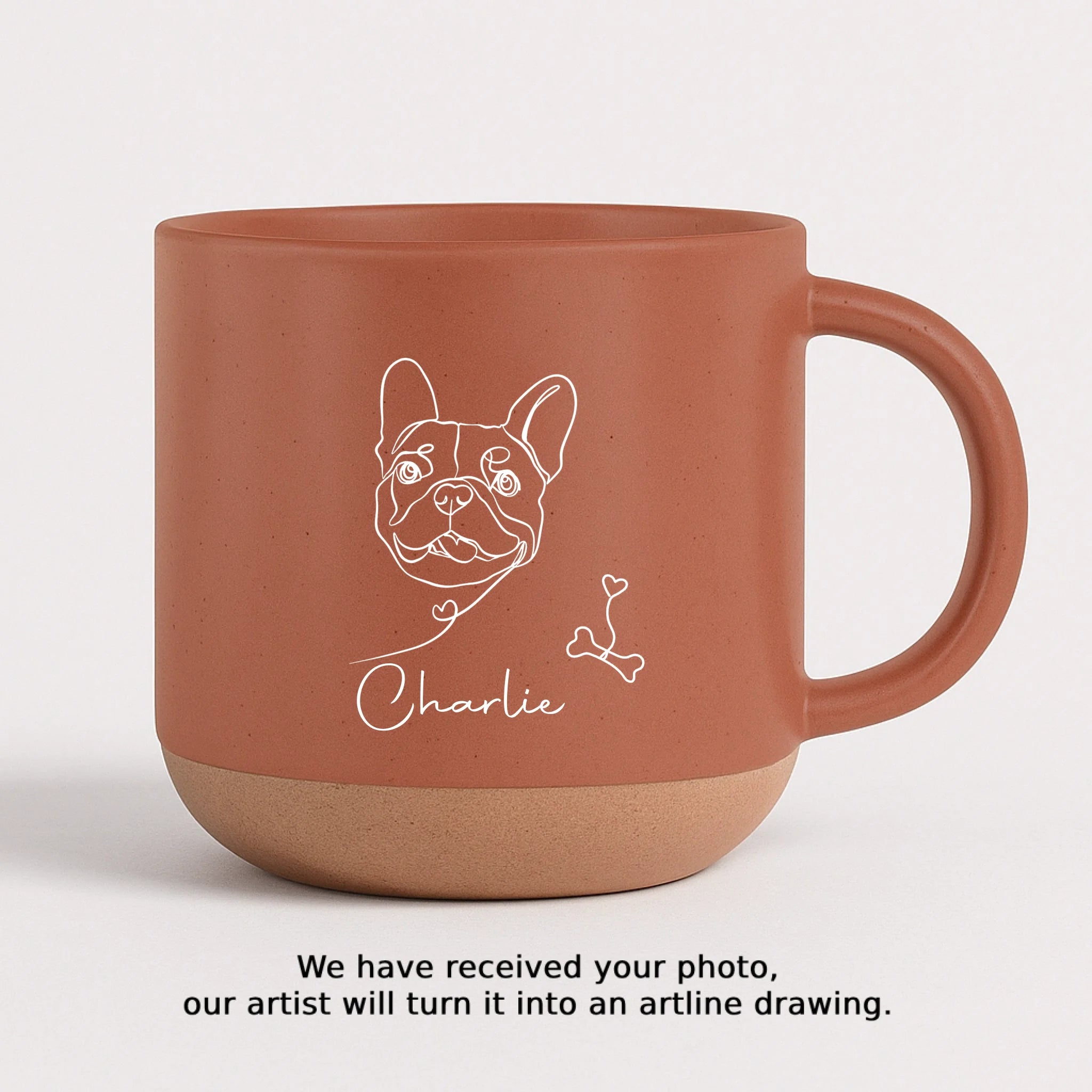 Pottery Mug - orange