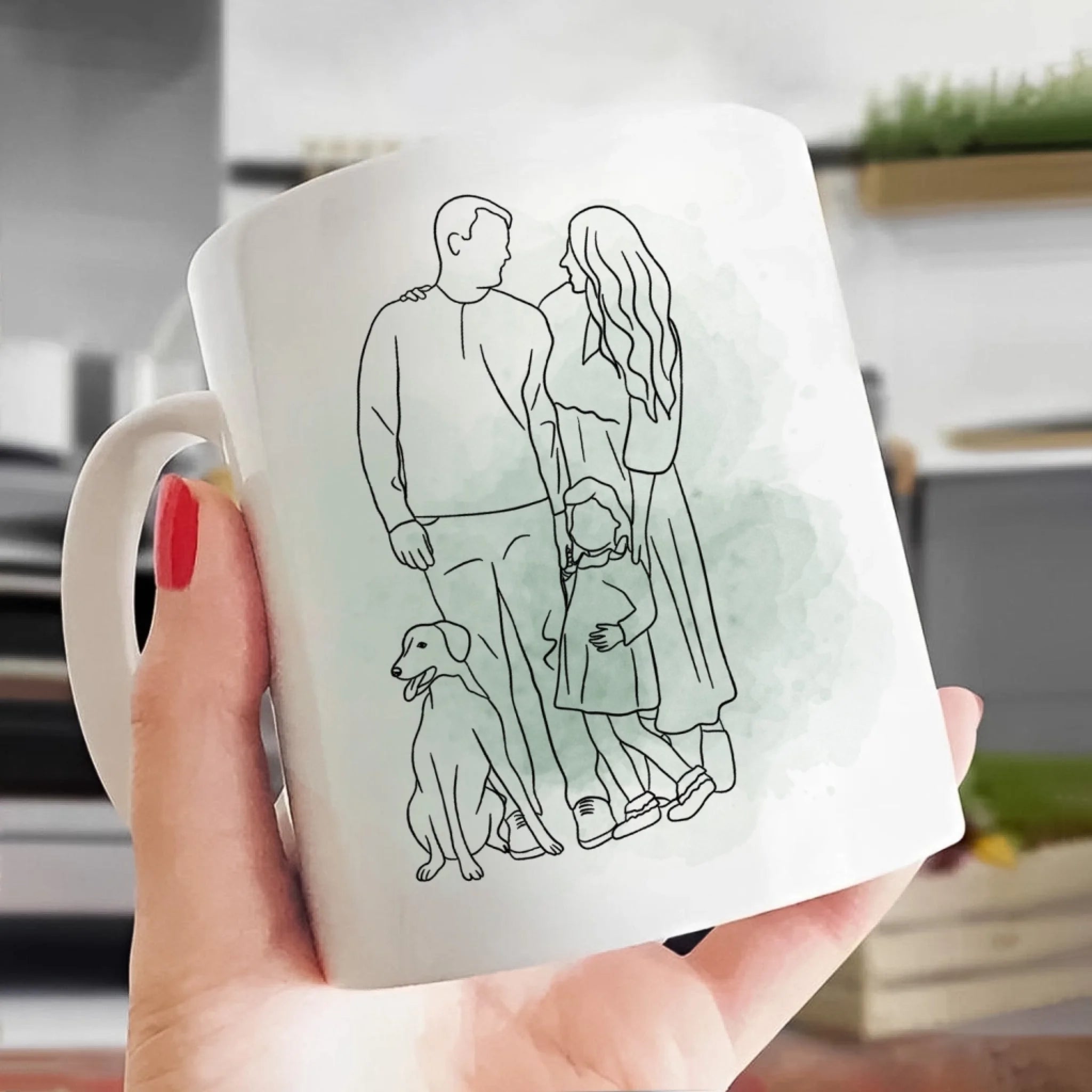 Custom Portrait One Line Drawing mk 5