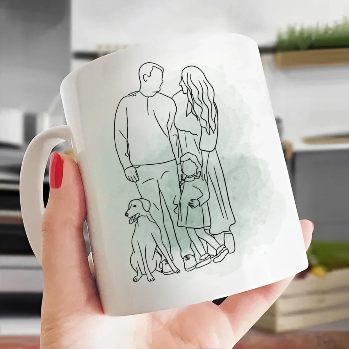 Custom Portrait One Line Drawing mk 5