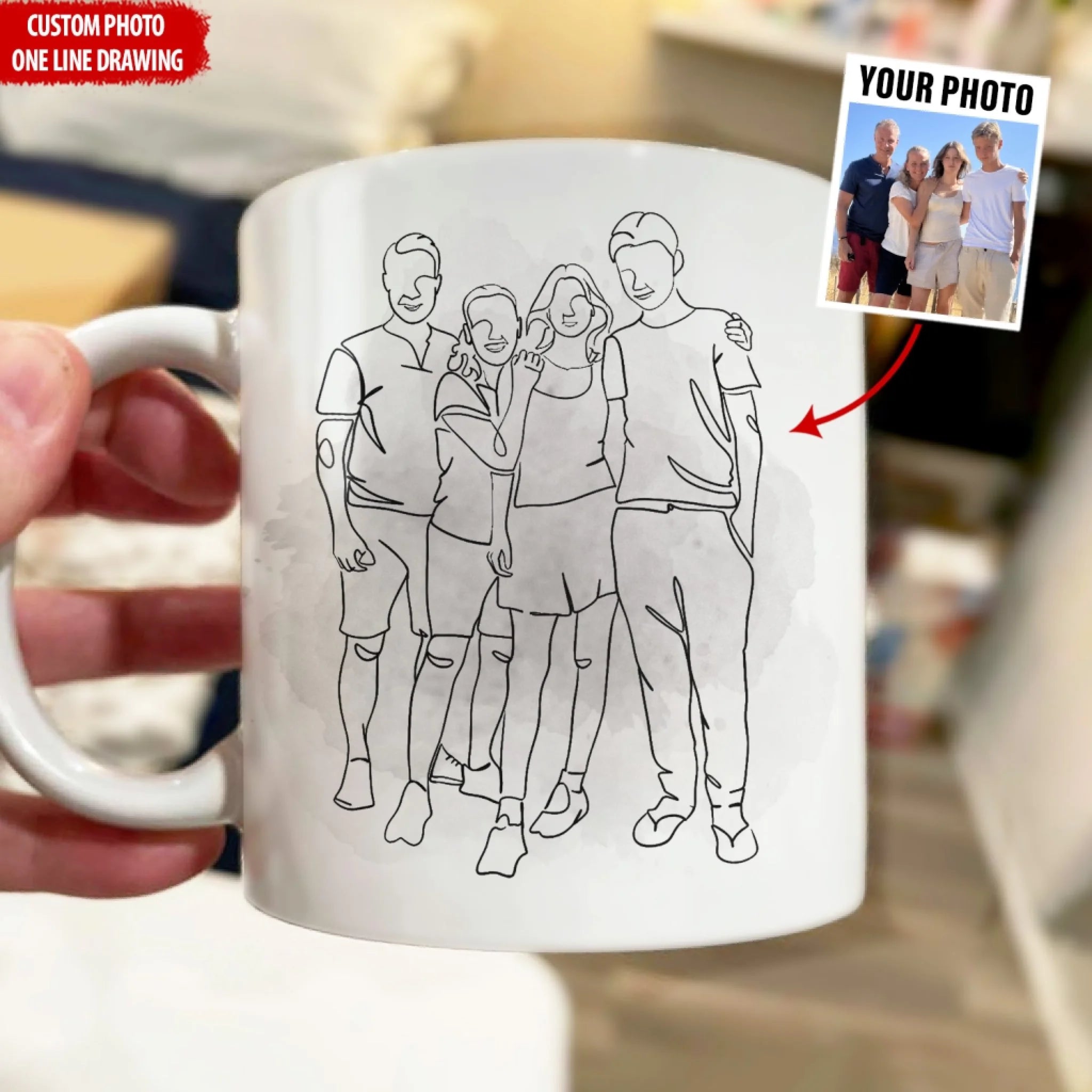 Custom Portrait One Line Drawing mk ads