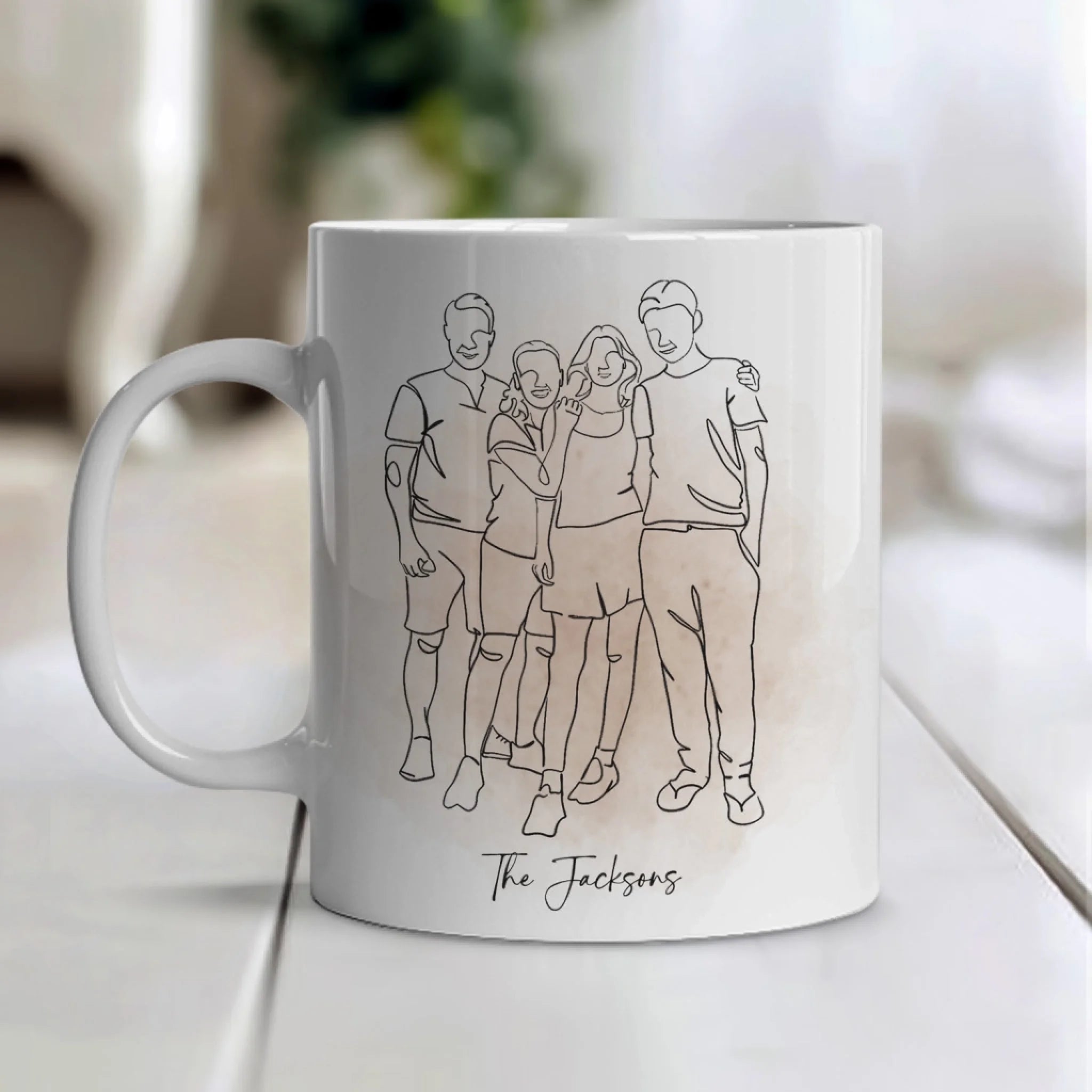 Custom Portrait One Line Drawing mk 2