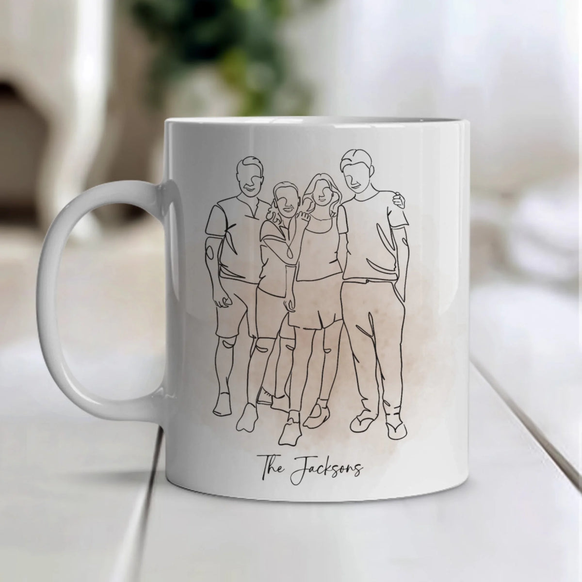 Custom Portrait One Line Drawing mk 2