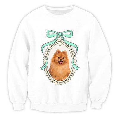 Retro Coquette Custom Pet Portrait - Personalized T-Shirt, Princess Inspired, Dog Mom Gift