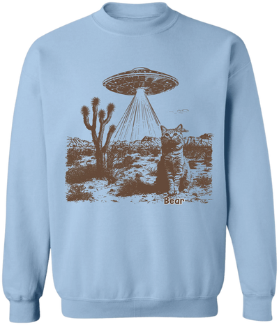 UFO Cowboy Cat - Personalized T-Shirt, Funny Gift For Cat Lovers