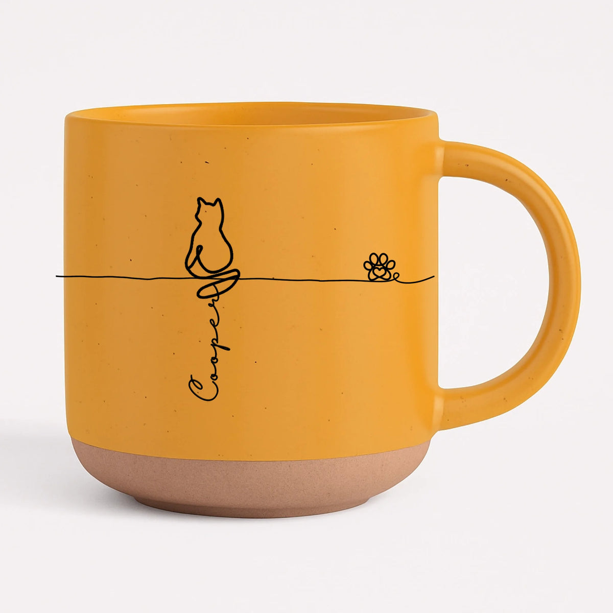 Pottery Mug - yellow