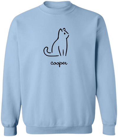 Un Deux Trois Cat - Personalized T-shirt, Cute Cats Line Art T-shirt, Gift for Cat Lovers, Cat Mom/Cat Dad Gift
