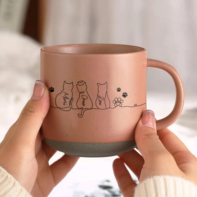 Custom Gift For Cat Lover, Cat Line Art mk 3