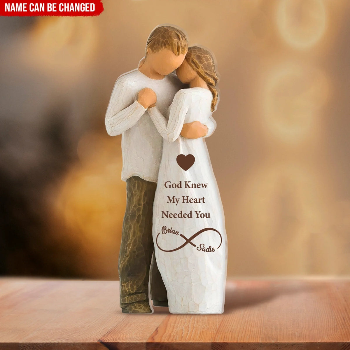 God Knew My Heart Needed You Couple - Personalized Acrylic Plaque, Gift For Couple/ Husband And Wife