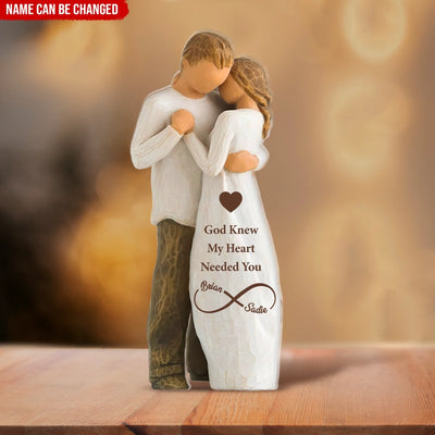 God Knew My Heart Needed You Couple - Personalized Acrylic Plaque, Gift For Couple/ Husband And Wife