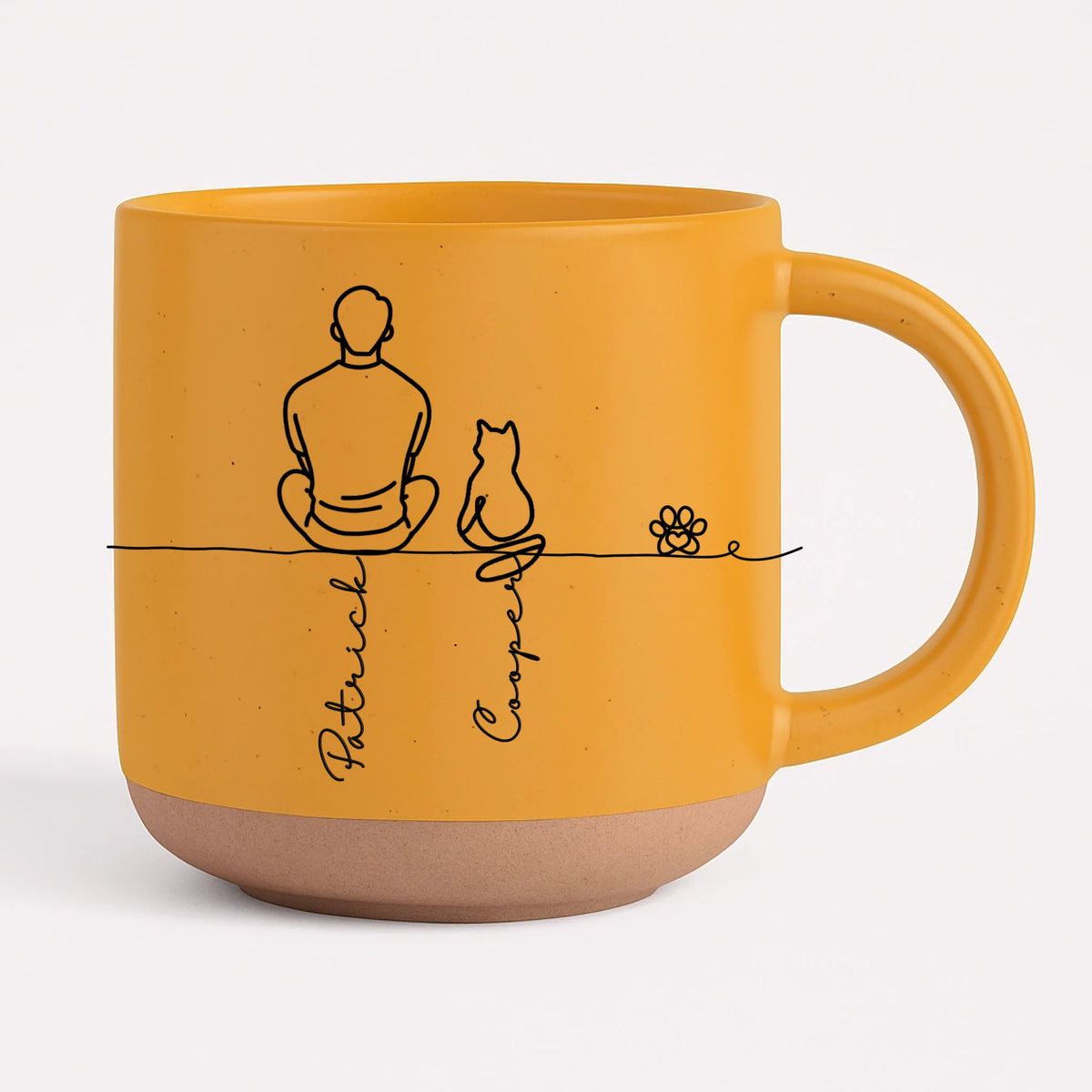 Pottery Mug - yellow