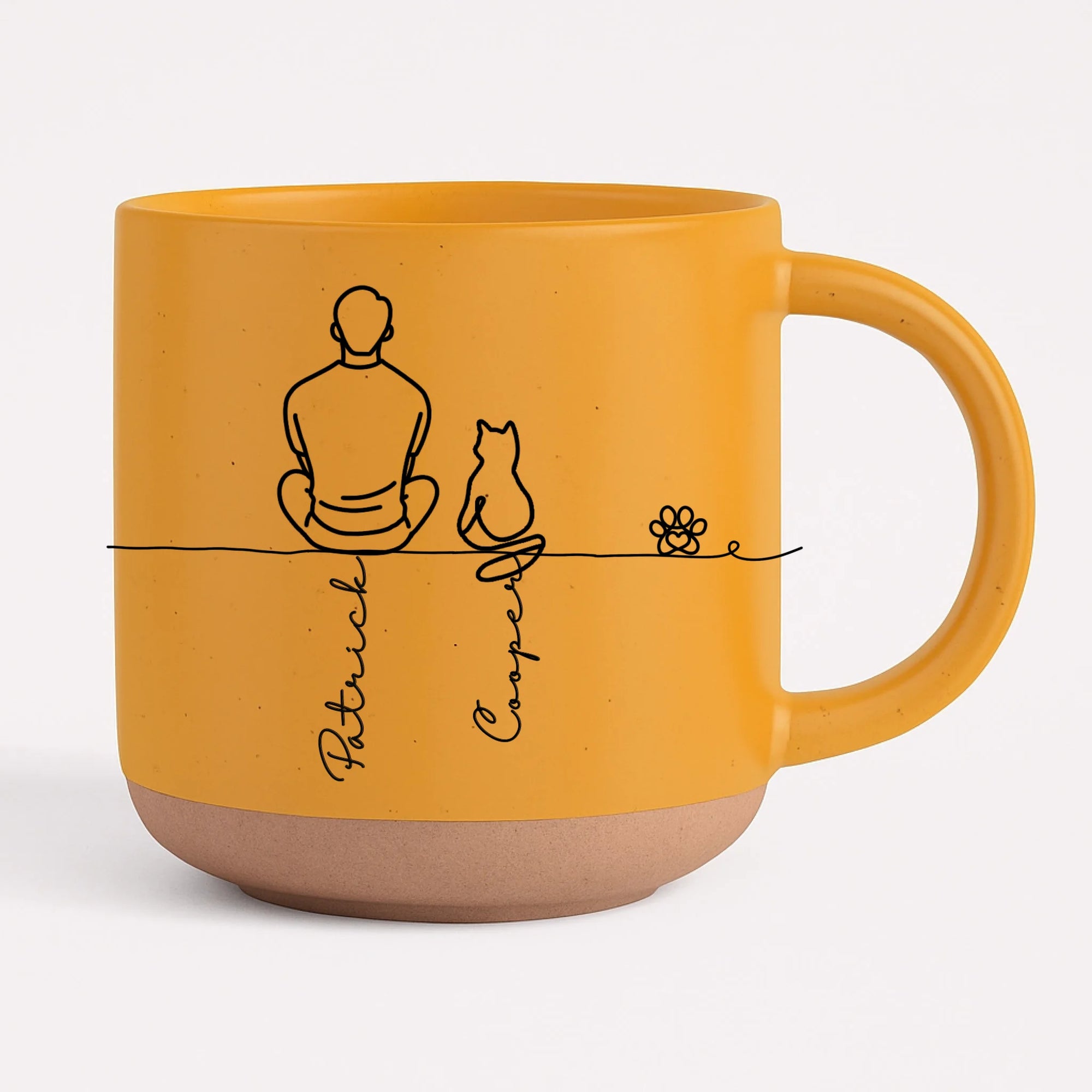Pottery Mug - yellow