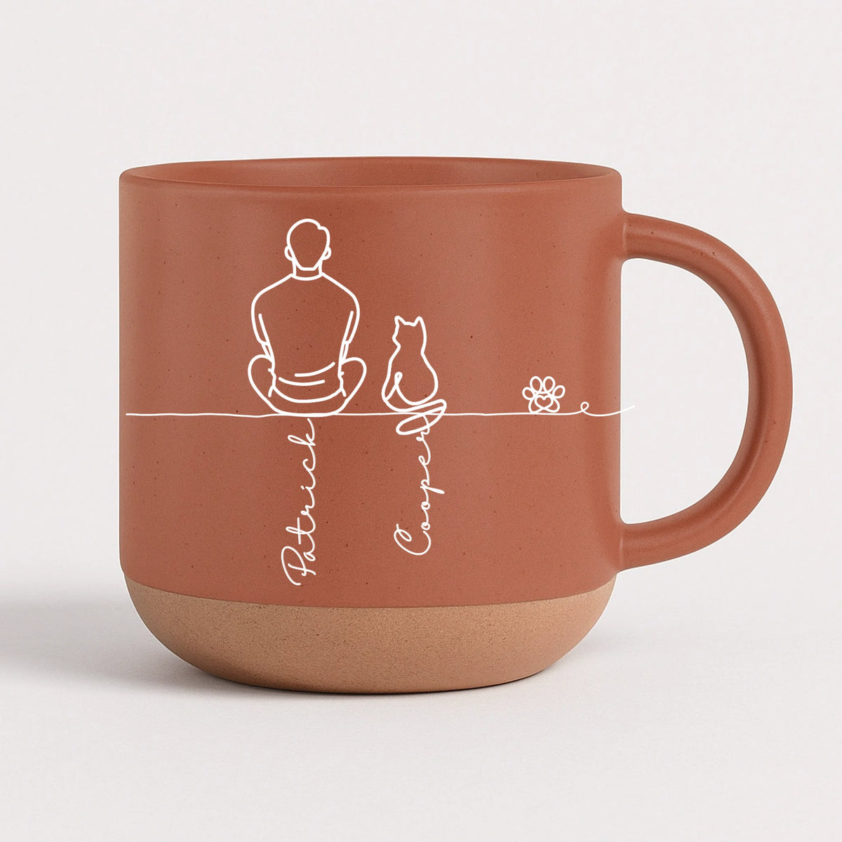 Pottery Mug - orange