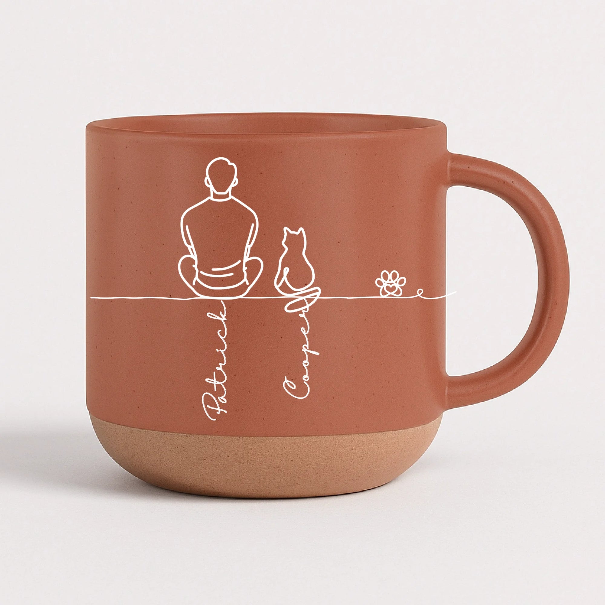 Pottery Mug - orange