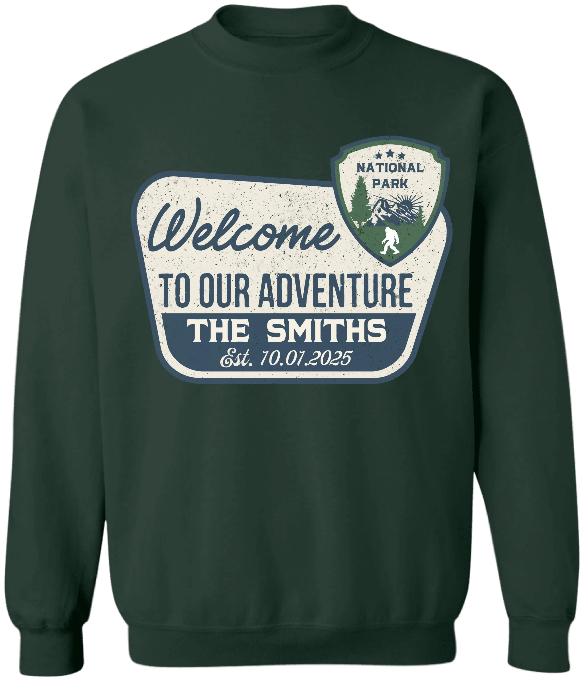 Welcome To Our Adventure - Personalized T-Shirt, Camping Family Matching Shirt, Gift for Camping Lovers