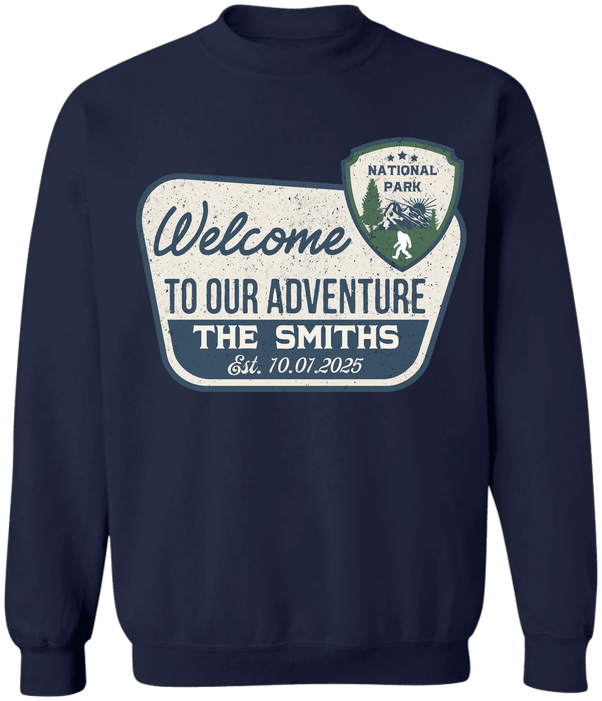 Welcome To Our Adventure - Personalized T-Shirt, Camping Family Matching Shirt, Gift for Camping Lovers