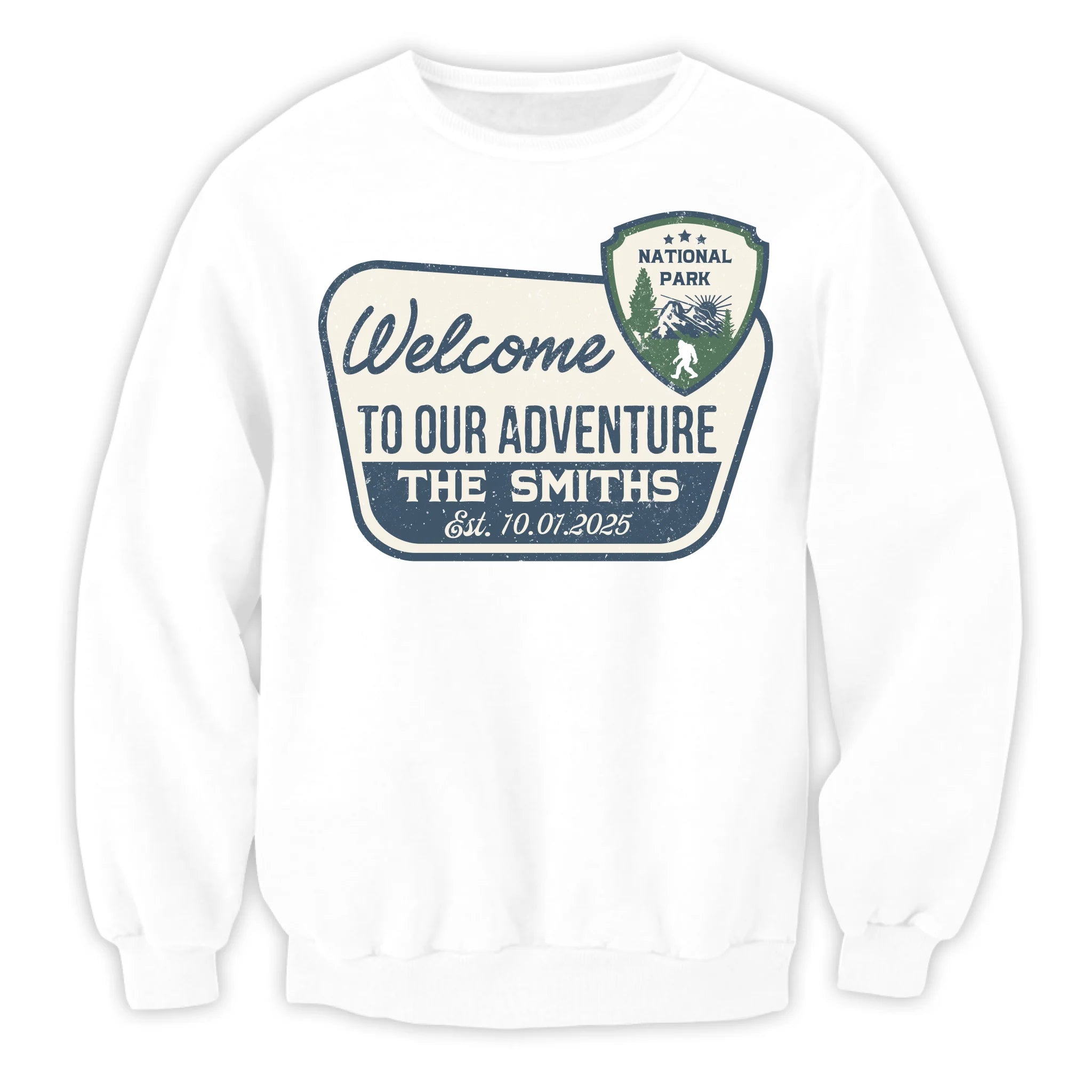 Welcome To Our Adventure - Personalized T-Shirt, Camping Family Matching Shirt, Gift for Camping Lovers