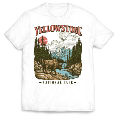 Vintage National Park - Personalized T-shirt, Yellowstone, Rocky Mountain, Camping Adventure Shirt