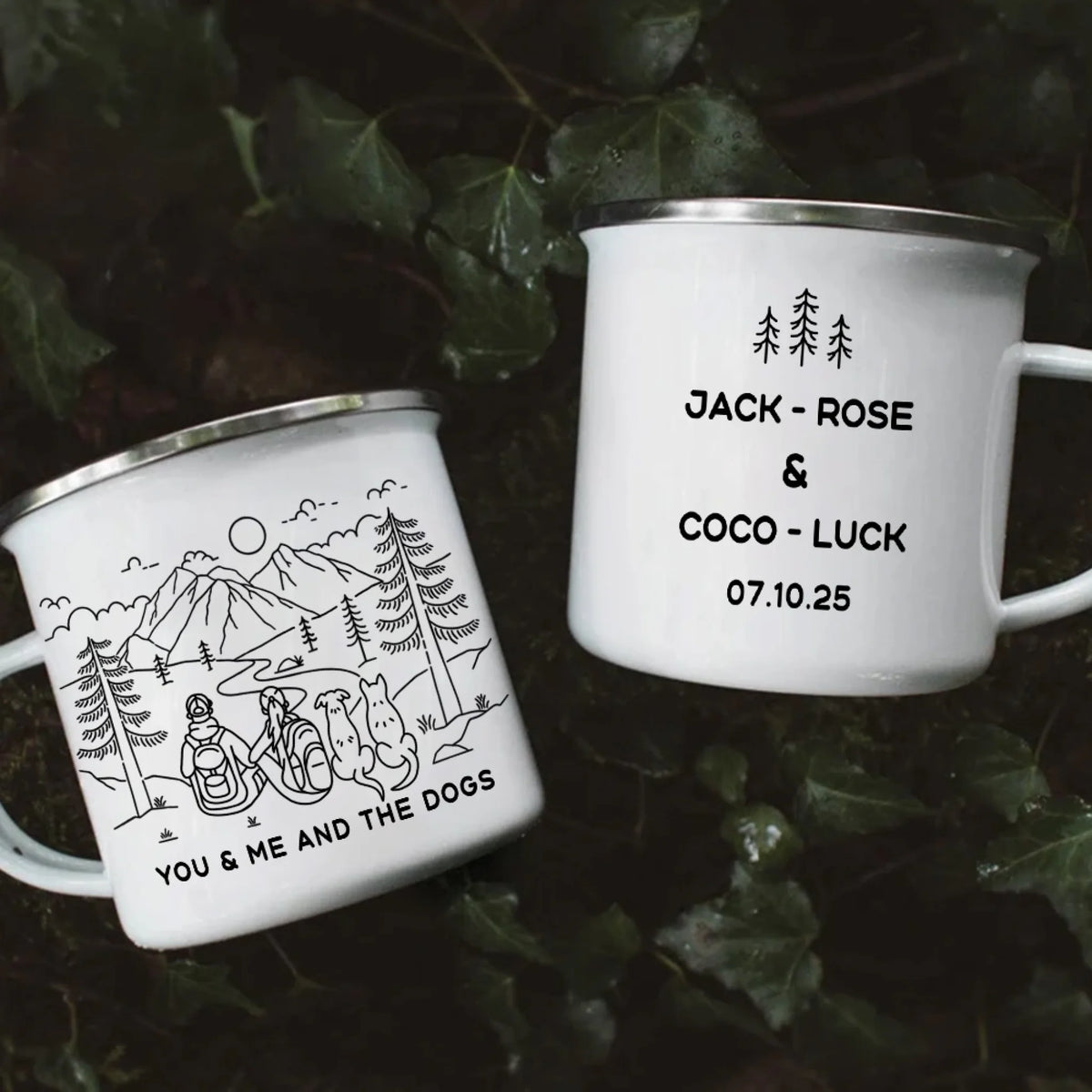 Line Art You & Me And The Dog mk 3