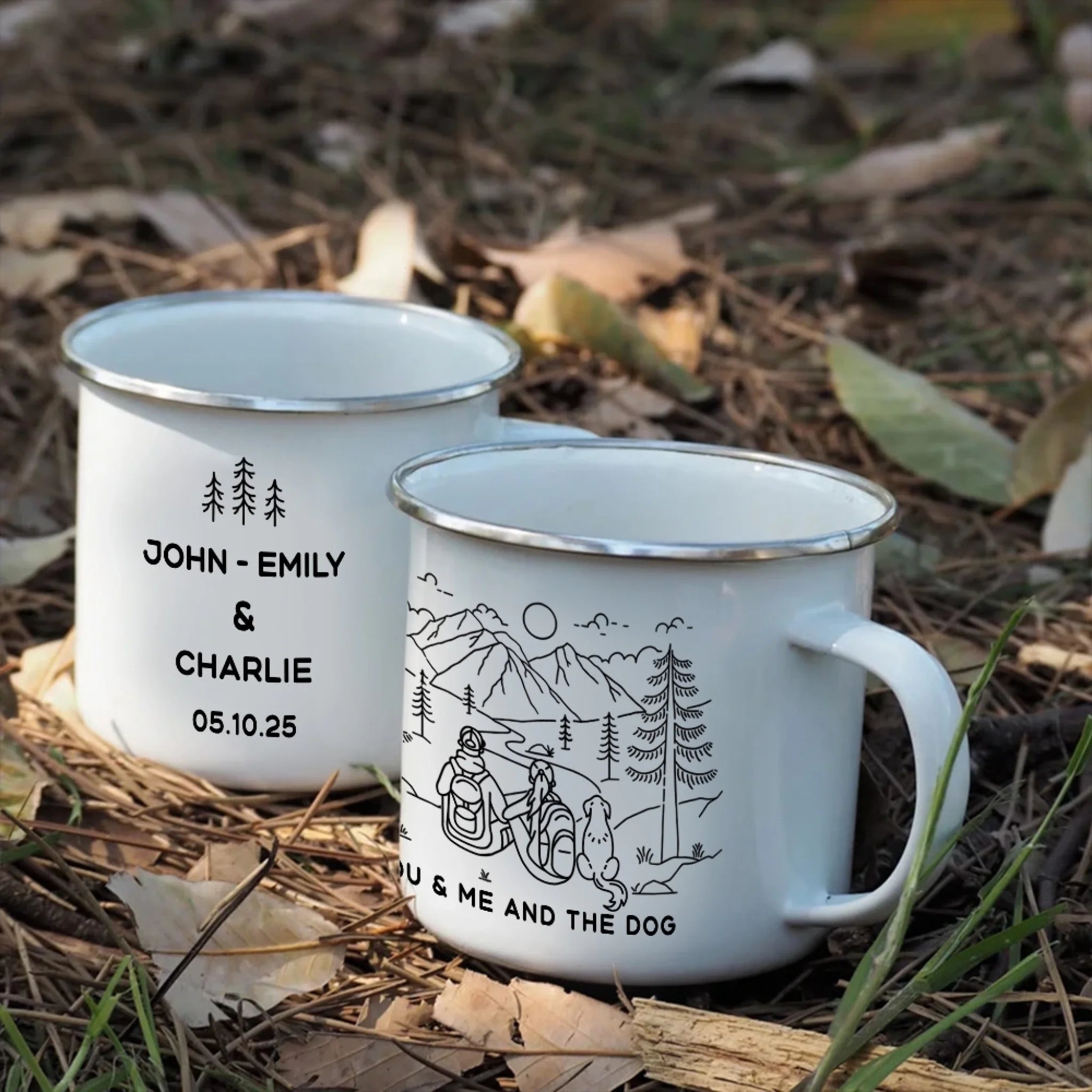 Line Art You & Me And The Dog mk 2