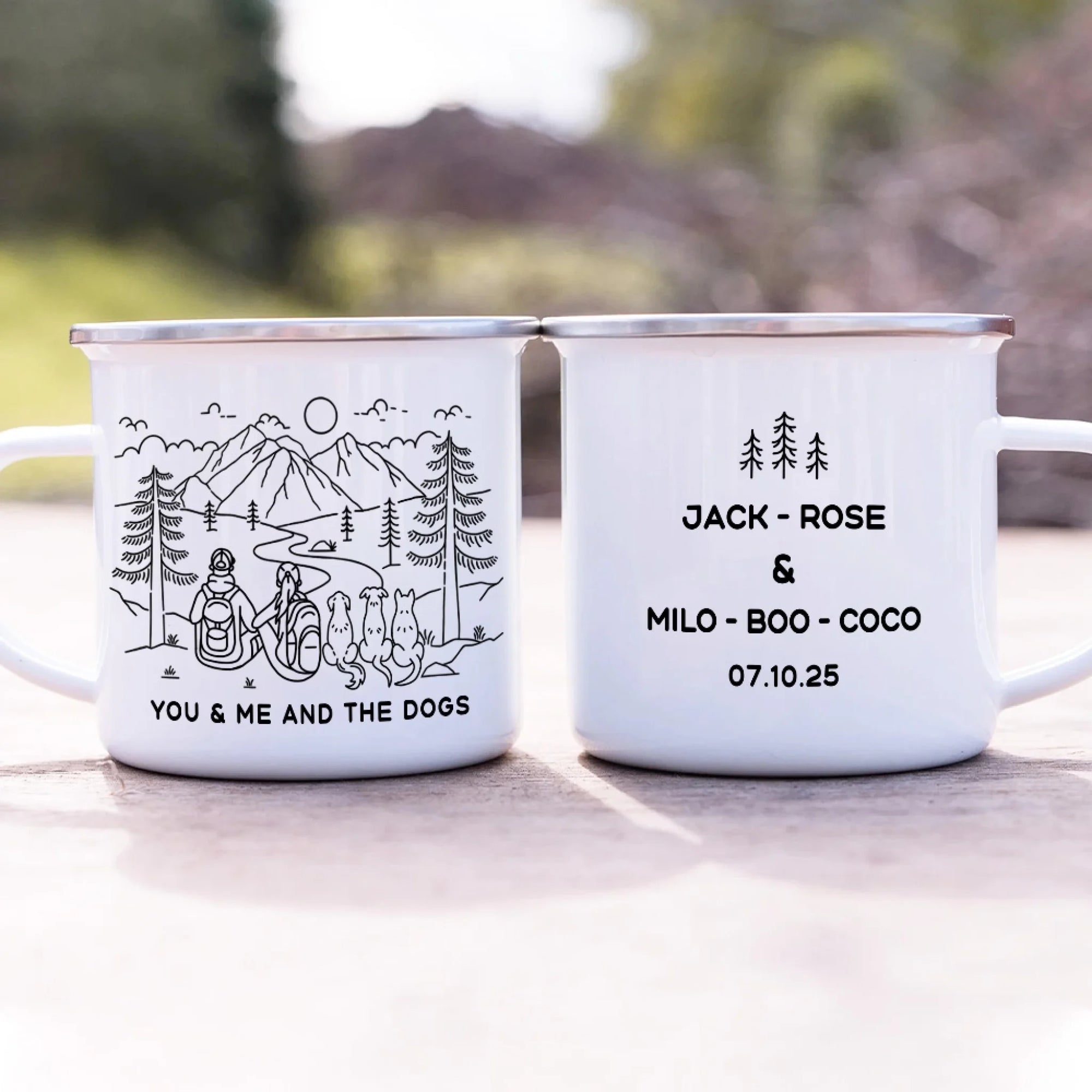 Line Art You & Me And The Dog mk 4