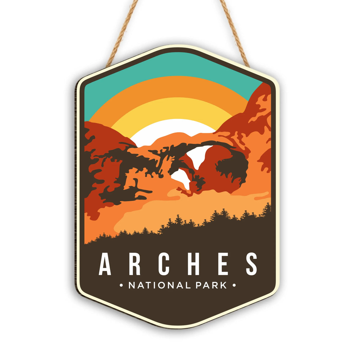 National Park Retro Design - Personalized Wooden Sign, Adventure Gift, Camping Decoration - DS736