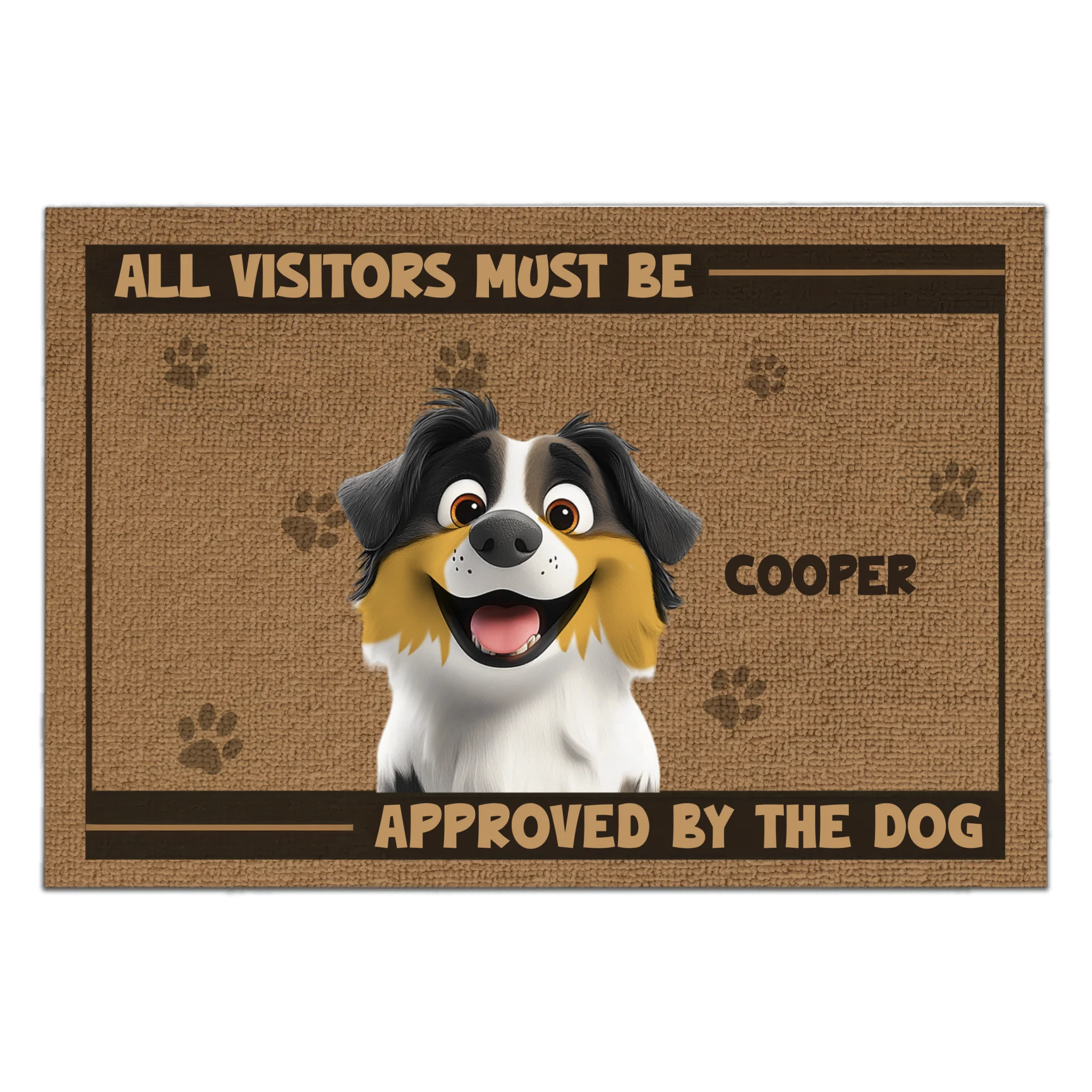 All Visitors Must Be Approved By The Dogs - Personalized Doormat, Gift For Pet Owner, House Decor Gift