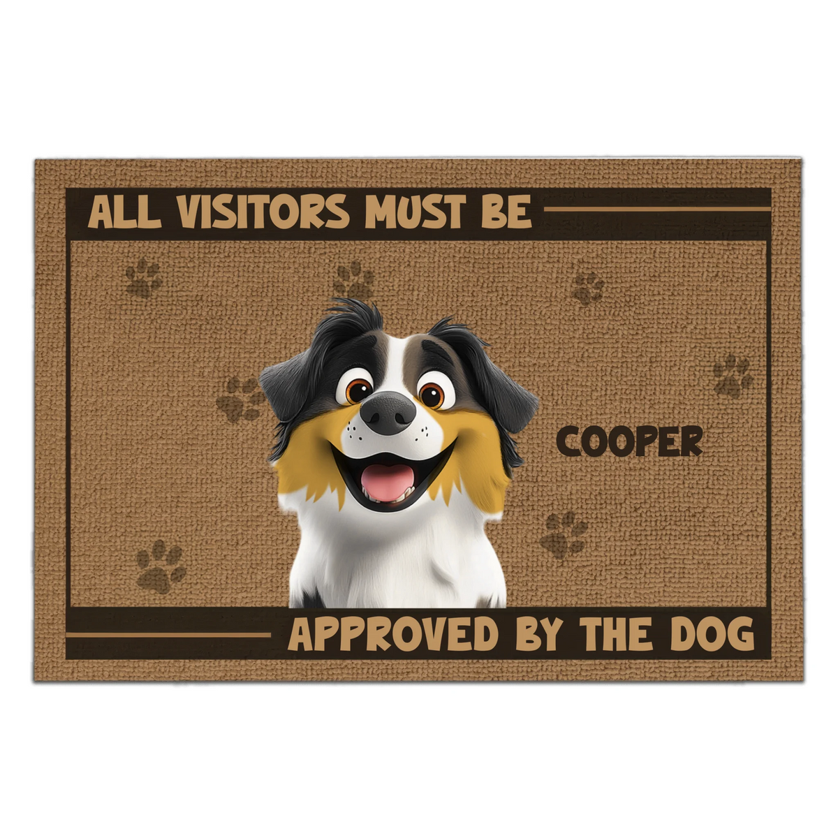 All Visitors Must Be Approved By The Dogs - Personalized Doormat, Gift For Pet Owner, House Decor Gift